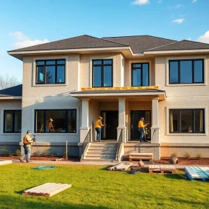 Construction of a custom home in Washington DC