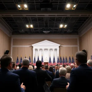 Gathering of political figures in Washington DC focusing on controversies