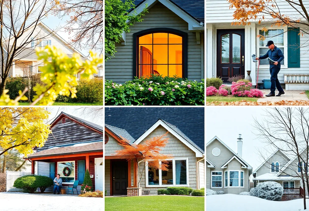 Collection of seasonal home maintenance activities for Washington DC homes.