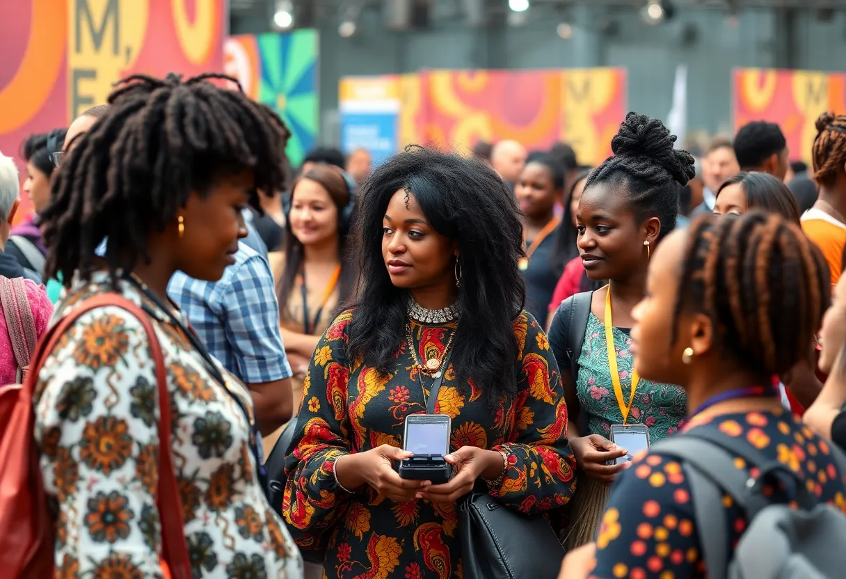 Attendees enjoying films at the African Diaspora International Film Festival