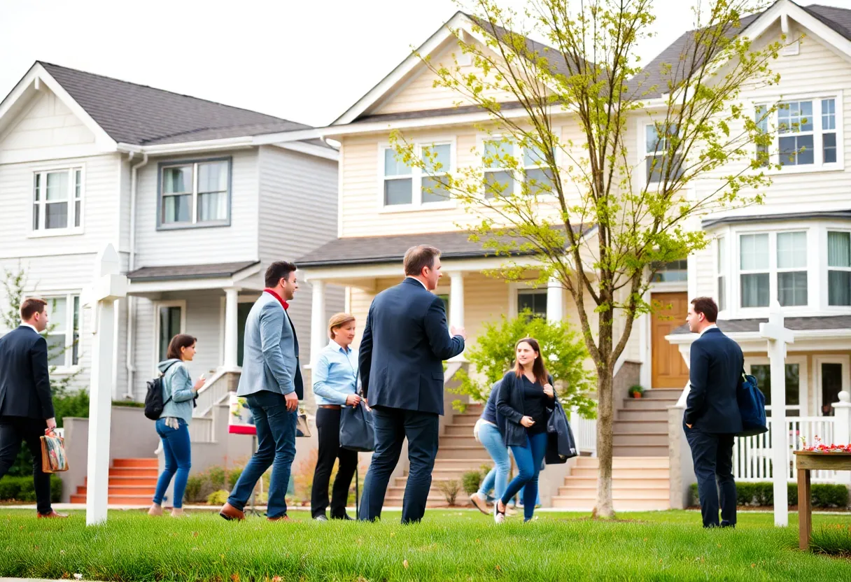 Buyers in a bidding war for a house in Washington, DC