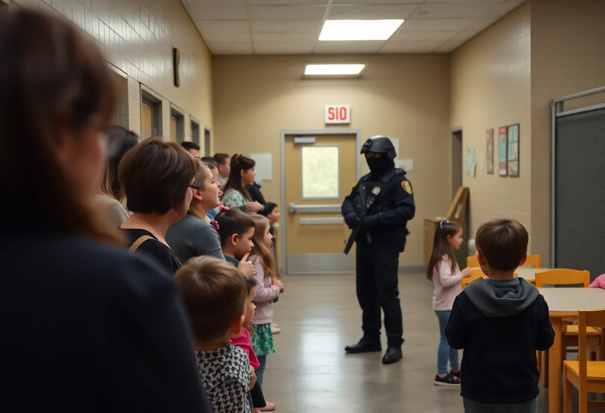 Parents showing concern at a childcare center in D.C. as federal presence is felt.