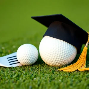 Image representing Georgetown University golf team's academic achievement