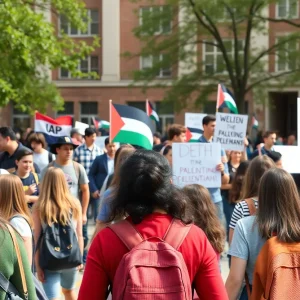 Pro-Palestinian protest at George Washington University