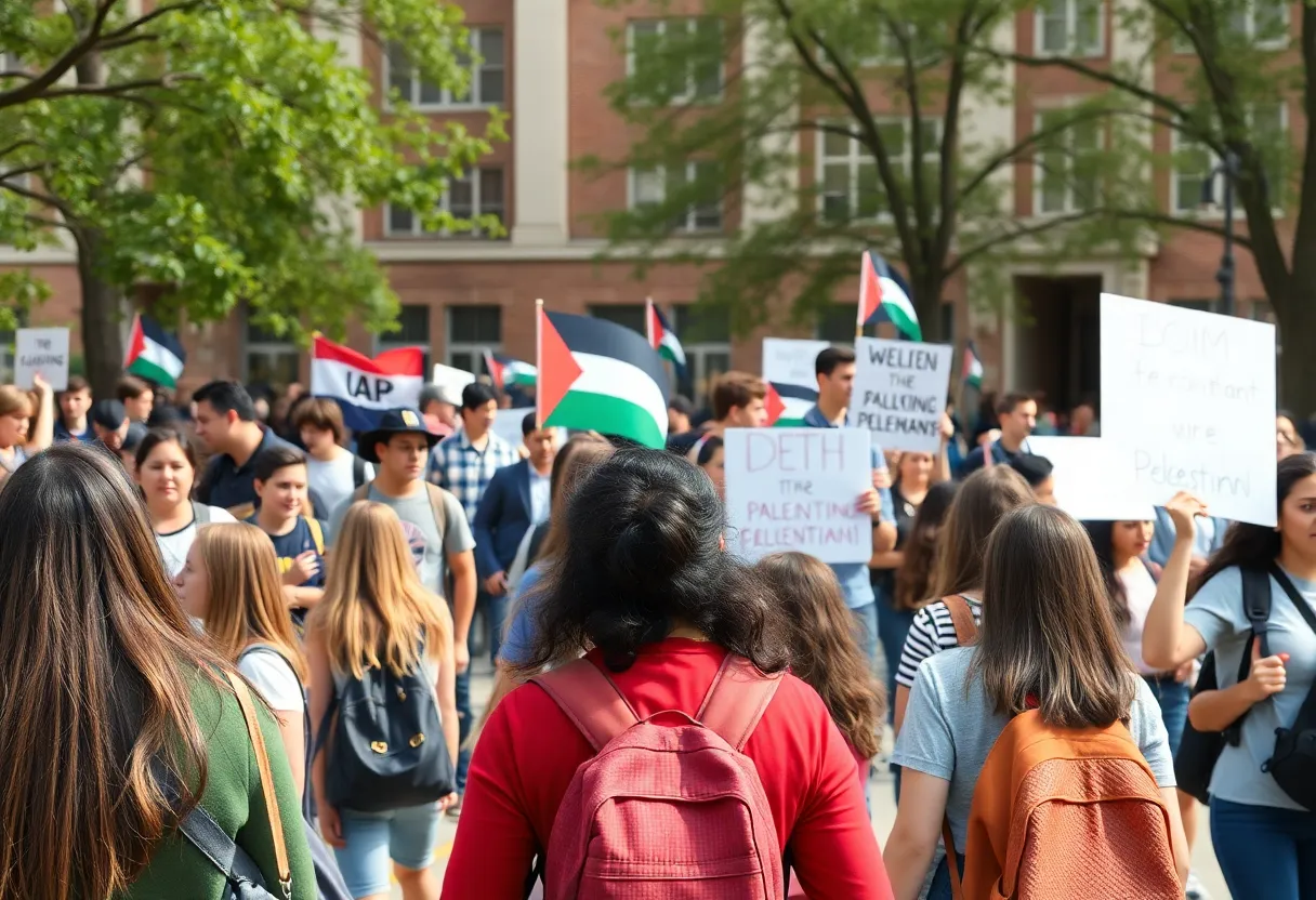 Pro-Palestinian protest at George Washington University