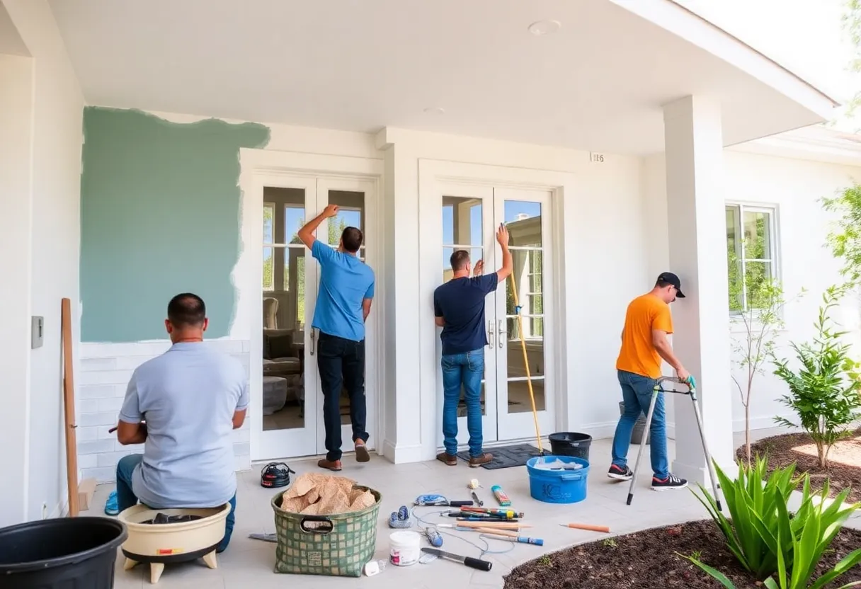 DIYers working on home renovation in Washington DC
