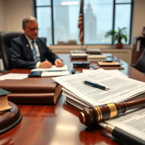 Office setting for business immigration attorney application