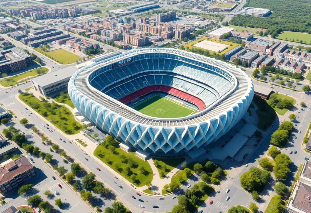Proposed design for the new Washington Commanders stadium