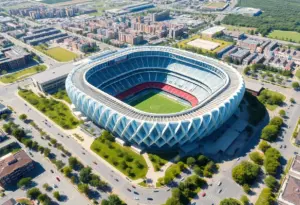 Proposed design for the new Washington Commanders stadium