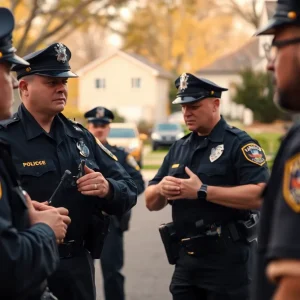 Police officers responding to a domestic situation in Washington D.C.