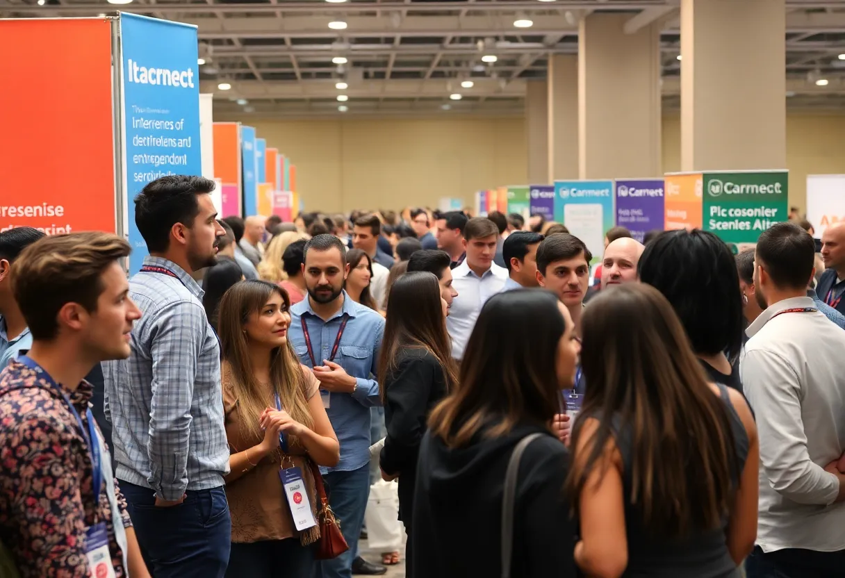 Entrepreneurs networking at DC Startup & Tech Week