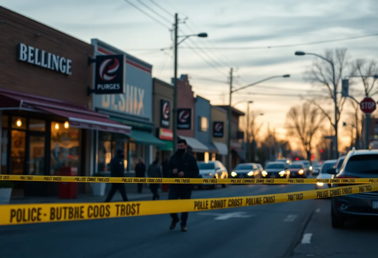 H Street in Northeast D.C. with police presence after break-ins