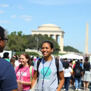 Participants engaging in health events in Washington D.C. 2025.