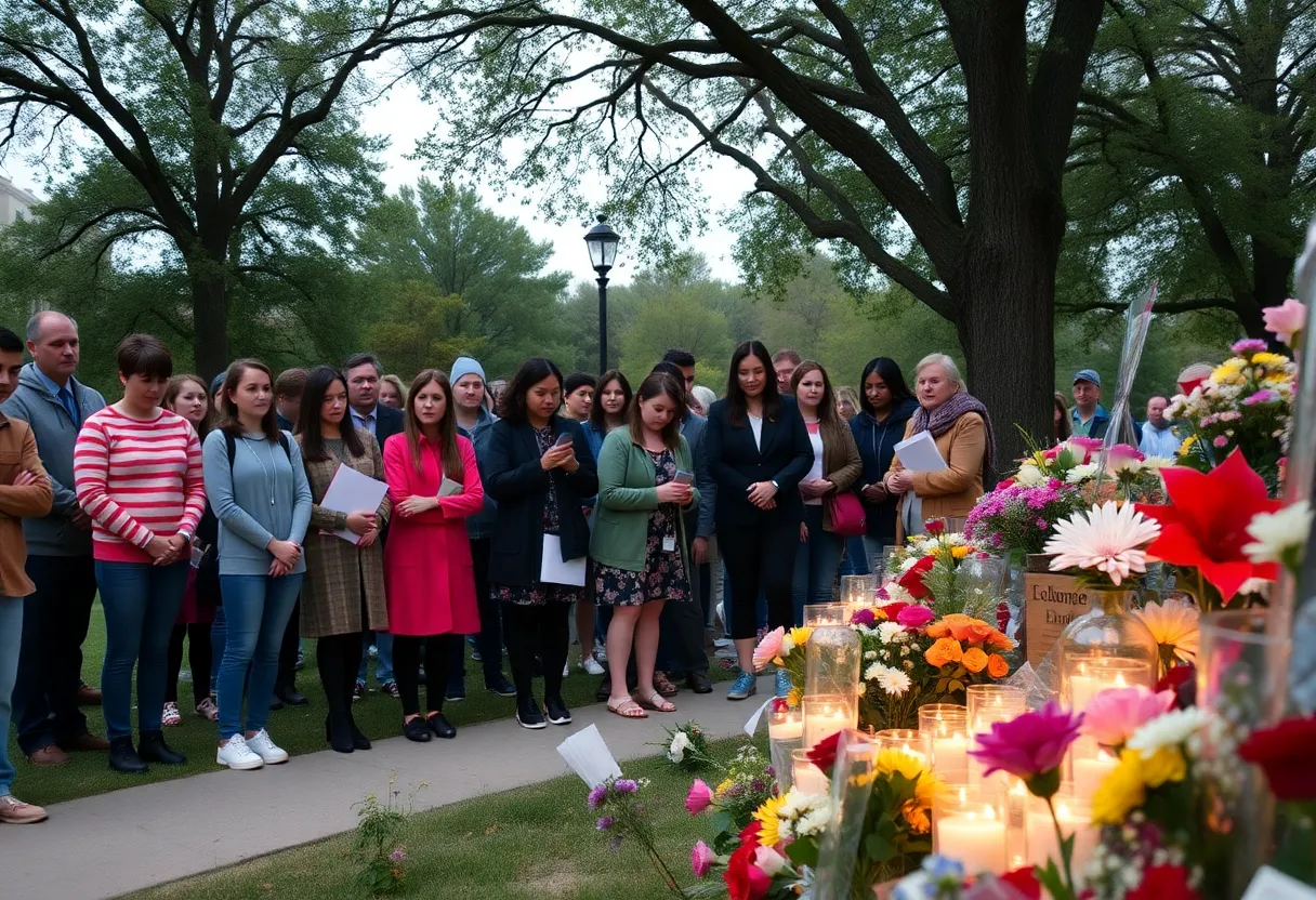 Gathering for memorial service honoring victims of 9/11 in Washington D.C.