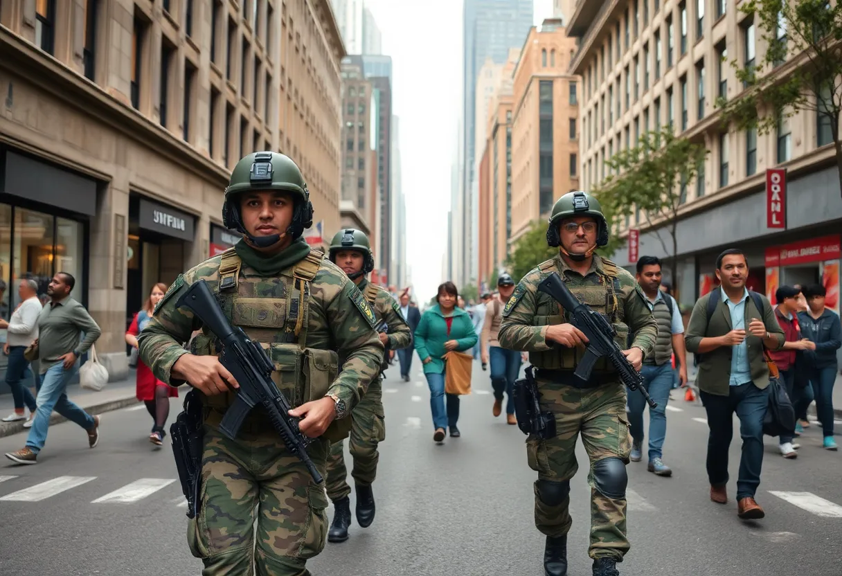 National Guard troops on patrol in Washington D.C.
