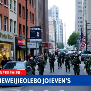 Military personnel and local businesses in Washington D.C.