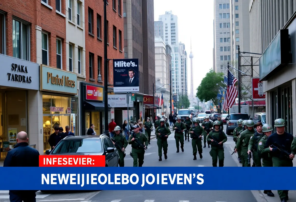 Military personnel and local businesses in Washington D.C.