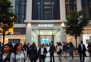 Pinnacle Financial Partners bank building in an urban setting