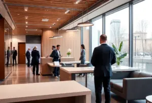 Interior view of Pinnacle Financial Partners office in Washington, D.C.
