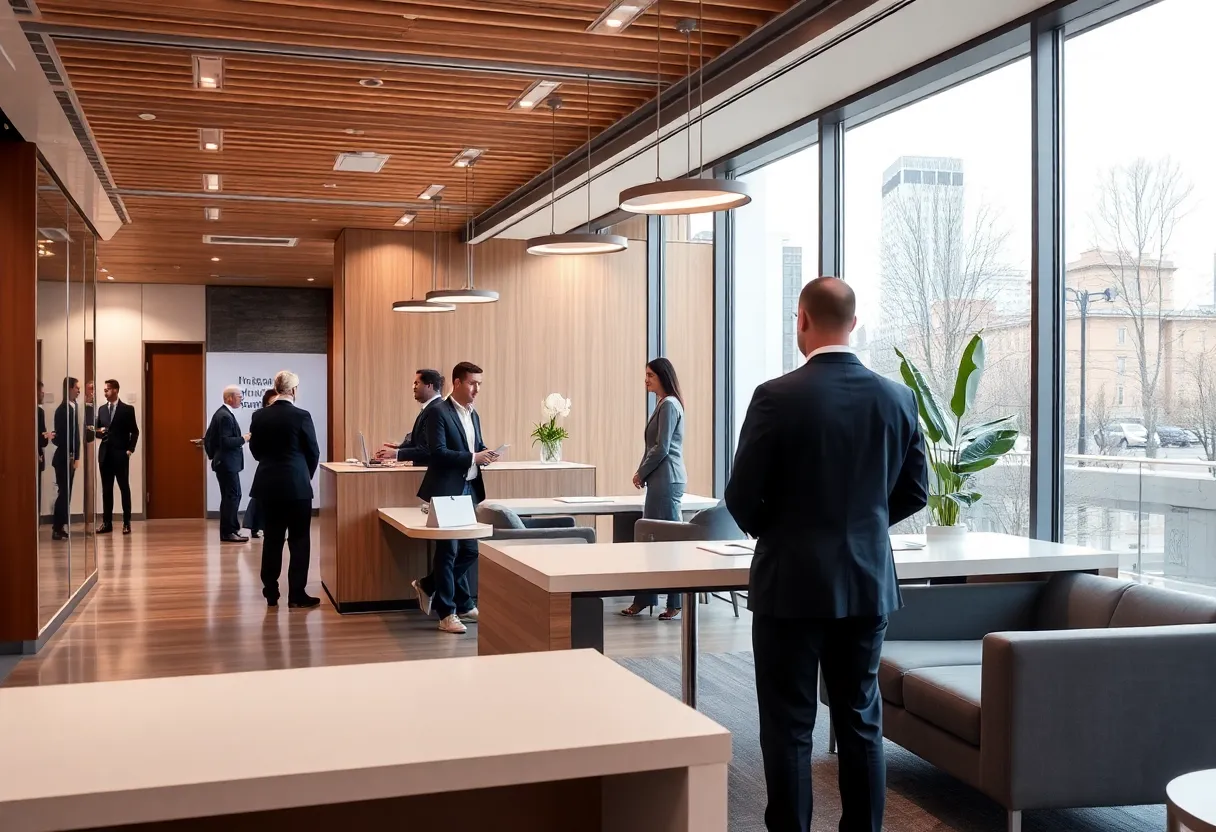 Interior view of Pinnacle Financial Partners office in Washington, D.C.