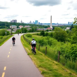 Scenic biking trail between Pittsburgh and Washington D.C.