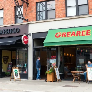 Small businesses in a safe Washington D.C. street