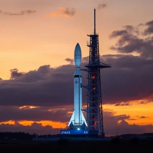 SpaceX Starship rocket ready for launch