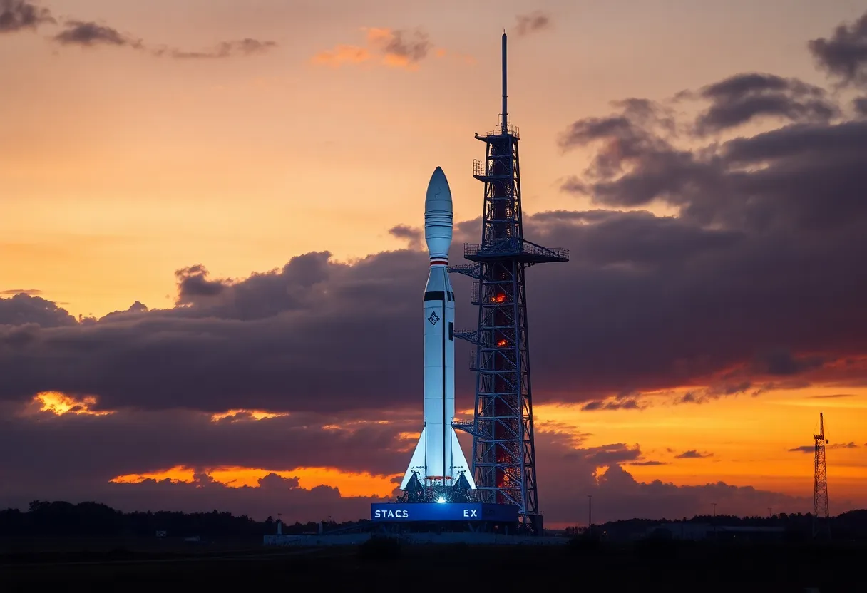 SpaceX Starship rocket ready for launch