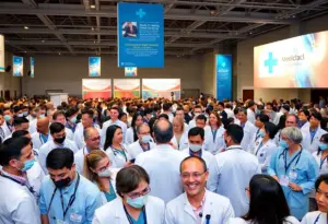 Ceremony at the ACS Clinical Congress featuring leaders in surgery.