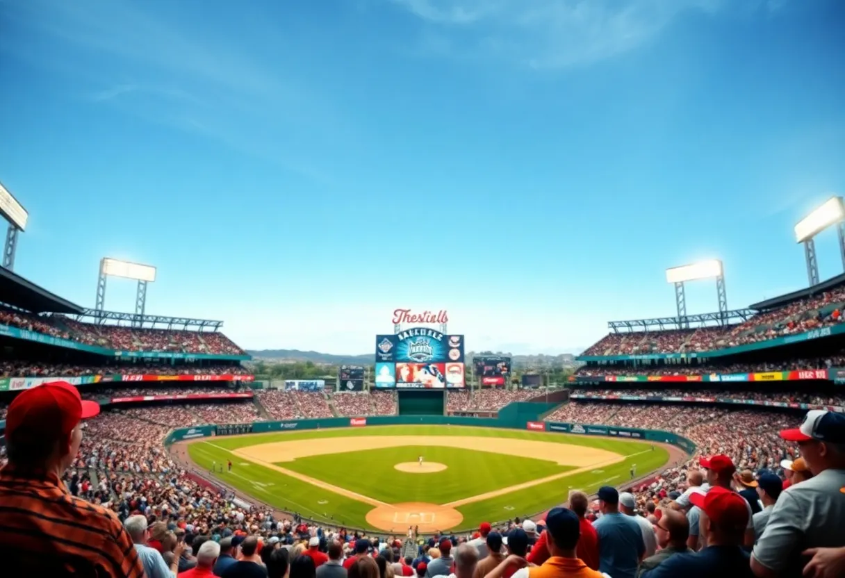 Baltimore Orioles fans at a baseball game