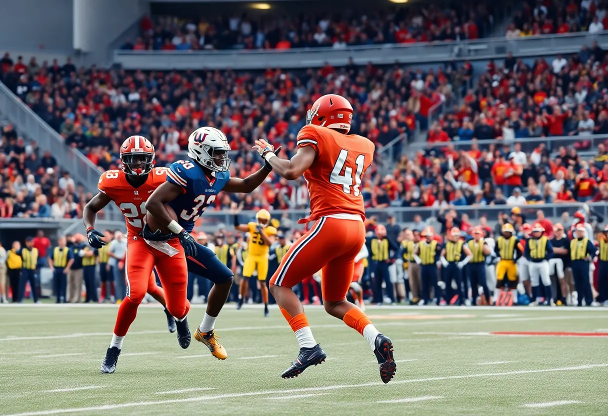 Cincinnati Bengals players celebrating their win against the Pittsburgh Steelers.