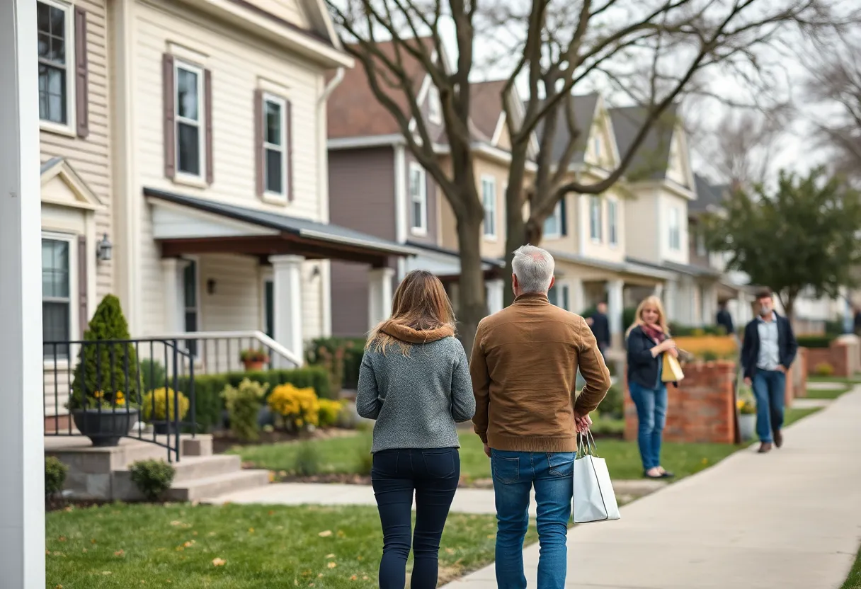 Potential homebuyers in Washington, DC exploring property listings