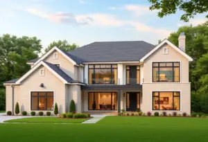 Architectural plans for a custom home in Washington DC