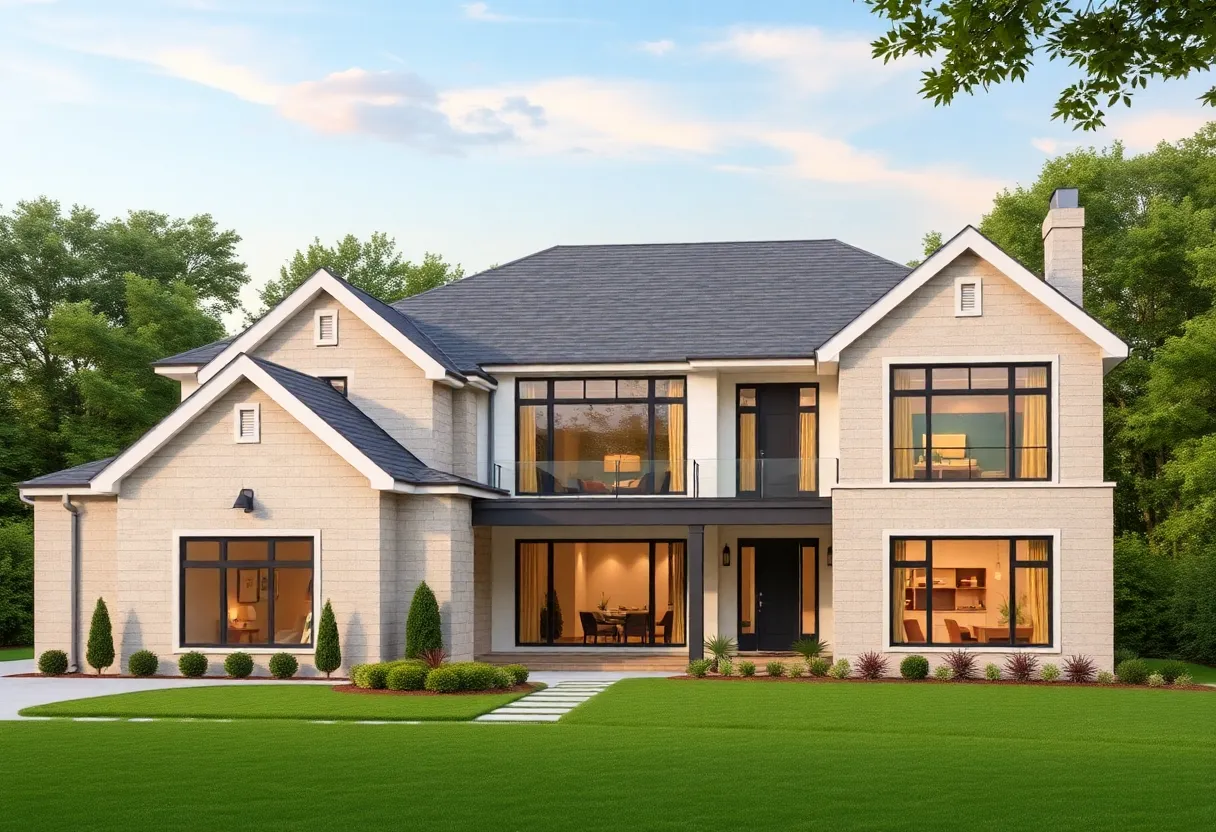 Architectural plans for a custom home in Washington DC