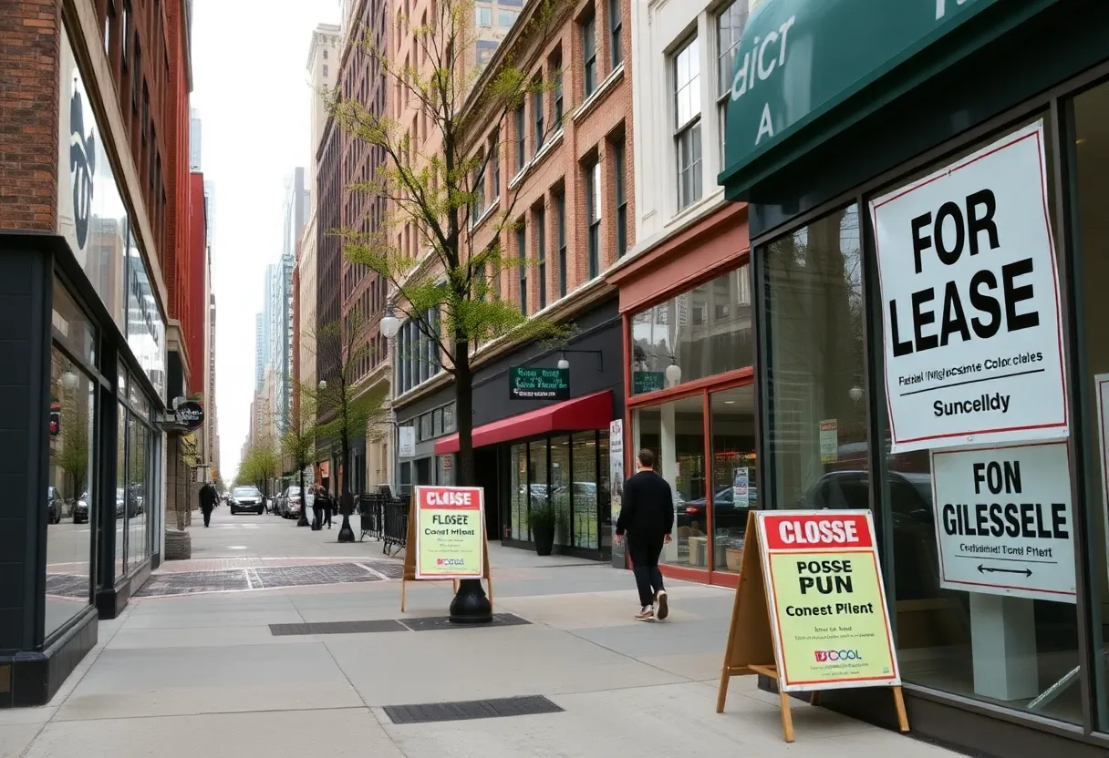Closed shops in Washington D.C. signaling economic downturn