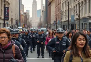 Concerned residents in Washington D.C. amidst federal law enforcement presence.