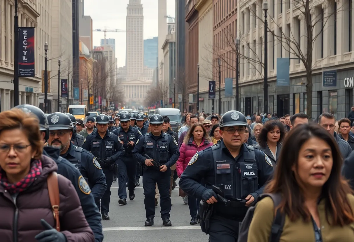 Concerned residents in Washington D.C. amidst federal law enforcement presence.