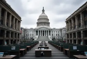 Empty federal offices due to the government shutdown