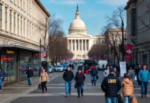 Closed Smithsonian museum in Washington D.C. during government shutdown
