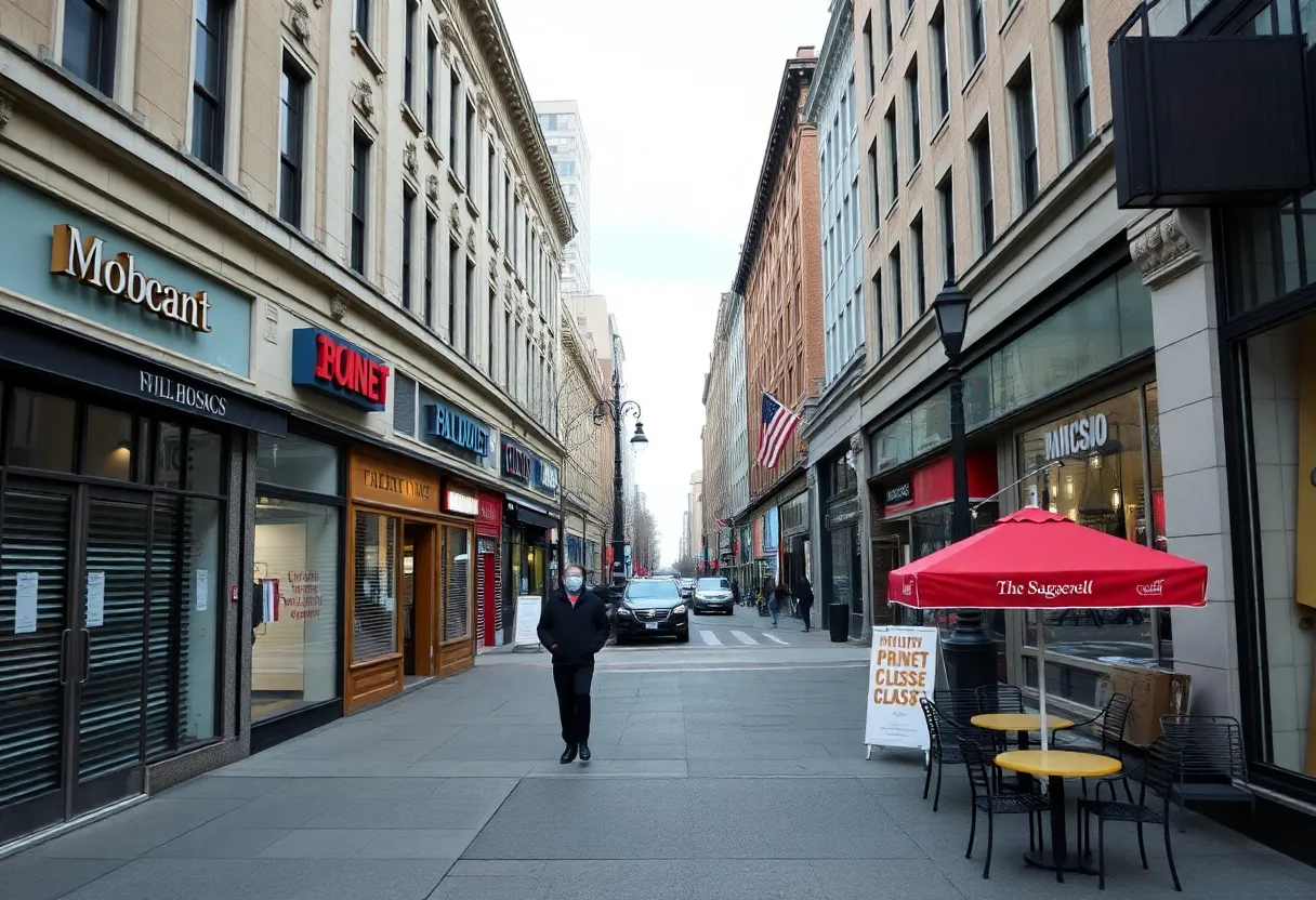 Closed businesses in Washington, D.C. during a government shutdown.