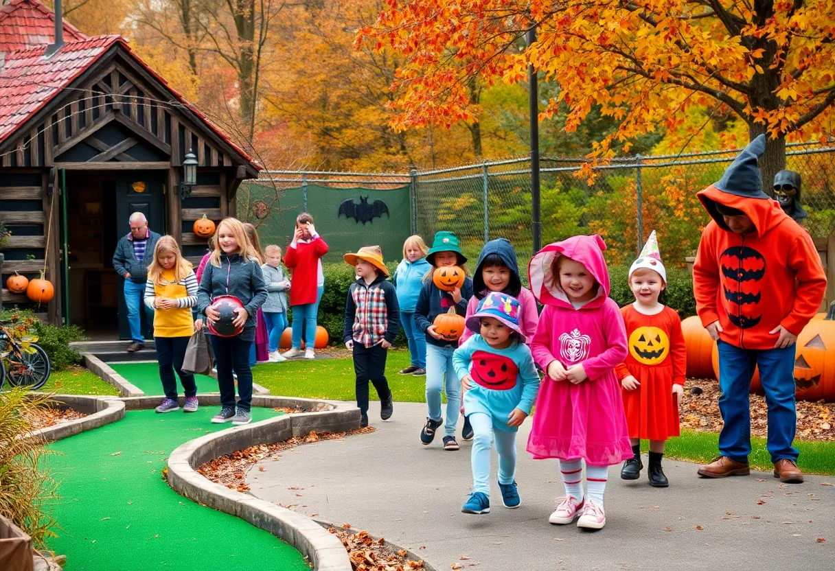 Families enjoying Halloween events in Washington DC.