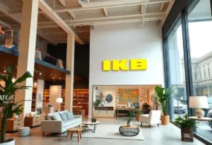 Exterior view of the new IKEA planning location in Georgetown, Washington, D.C.