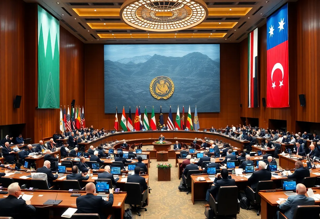 Delegates at the IMF World Bank meetings