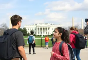 Eighth graders from Independence Middle School exploring Washington D.C.