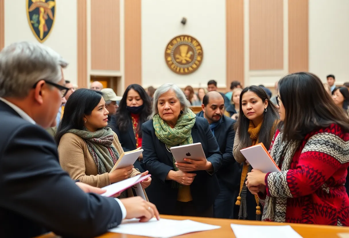 Advocates discussing Federal Impact Aid in Washington D.C.