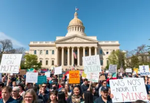 Crowd gathers at the No Kings protest in Washington D.C.