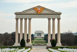 Artistic rendering of the proposed triumphal arch in Washington, DC