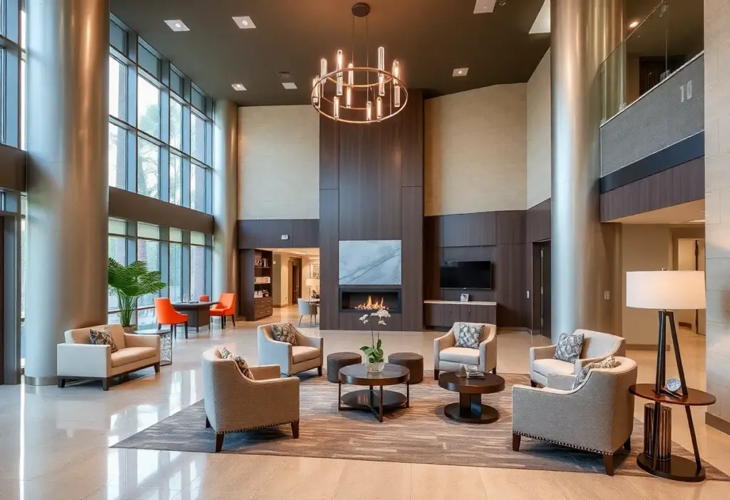 Lobby of the Hilton Washington DC/Rockville after renovation