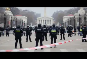 Police cordon near National Mall after shooting incident