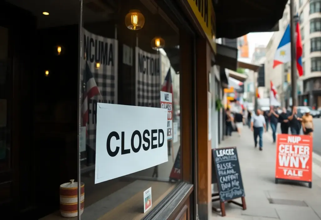 Closed sign at Shouk restaurant in Washington, D.C.